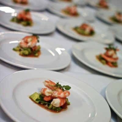 Entrees plated